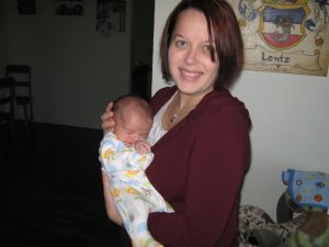 Mikey (age 3 weeks) and Mommy